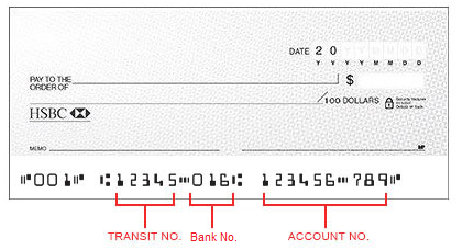 Cheque order | HSBC Canada